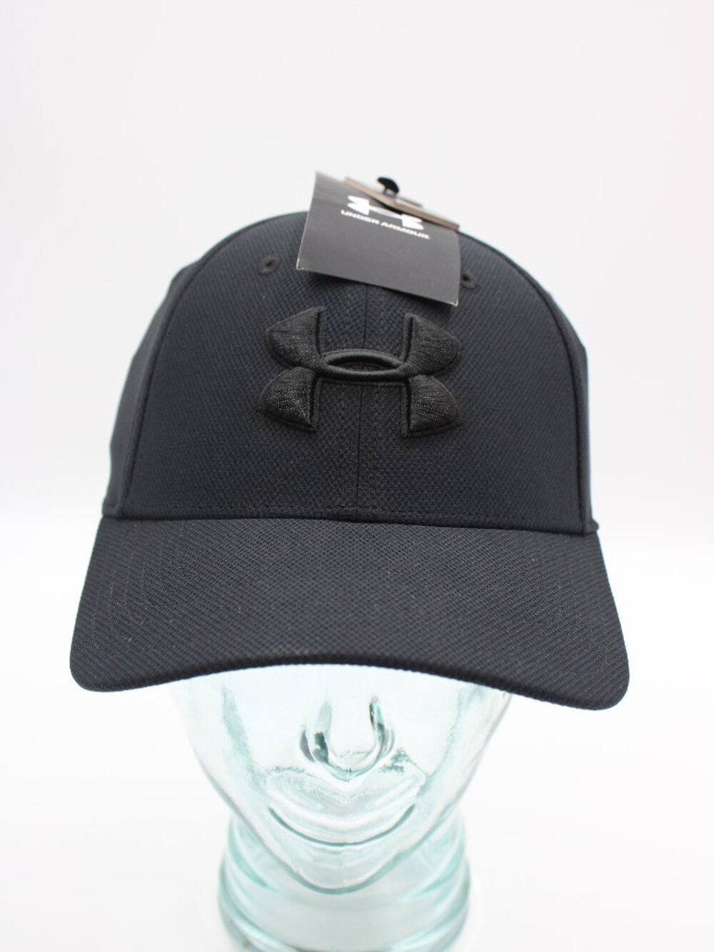 Under Armour Blitzing Hat Cap Mens L/XL Black Embroidered Logo UA Stretch Fit